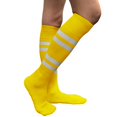 thumbnail image 4 of Couver Premium Cotton 4 White Stripes Knee High Softball Baseball Sports Tube Socks,  Medium, 4 of 7
