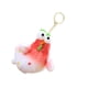 thumbnail image 4 of Lindo llavero de peluche con forma de animal de dibujos animados, colgante novedoso, adorno de animal que pone un huevo. Rojo, 4 of 9