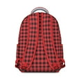 thumbnail image 3 of Red and Black Checkered Backpack for School,Cute School Bag,Schoolbag with Adjustable Shoulder Straps & Padded Back,15.3"x11"x7.1".﻿, 3 of 6