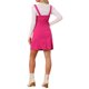 thumbnail image 3 of Vestido de mezclilla A-Line para mujer con tirantes ajustables, primavera verano, color rosa intenso, 3 of 6
