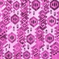 thumbnail image 1 of Ahgly Company Indoor Square Abstract Pink Modern Area Rugs, 5' Square, 1 of 4