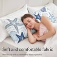 thumbnail image 5 of Blue Starfish Coastal Body Pillow Covers 20"x54", Summer Beach Nautical Coral Sea Soft Brushed Microfiber Breathable Throw Pillow Covers, Pillowcase with Zipper for Couch Sofa Bedroom Living Room, 5 of 9