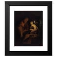 thumbnail image 2 of Godfried Schalcken 15x18 Black Modern Framed Museum Art Print Titled - Young Man and Woman Studying a Statue of Venus, by Lamplight (1688 - 1692), 2 of 5