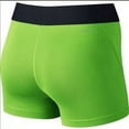 thumbnail image 2 of Nike Pro Cool 3" Compression Short (Lime Green/Black, Large), 2 of 2