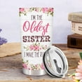 thumbnail image 3 of Sisters Gifts from Sister, Oldest Sister Tumbler with Lid 20 oz Stainless Steel, Seester Like A Sister Mug, Birthday Gifts for Sister, 3 of 6