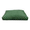 thumbnail image 3 of Plaid Pet House, Diagonal Tartan Vibrant Green Color Geometrical Design Stripes Checks, Outdoor & Indoor Portable Dog Kennel with Pillow and Cover, 5 Sizes, Green Black White, by Ambesonne, 3 of 4
