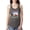 Dark Grey, variant on Happy Glamper | Fancy Camping Camper Van Caravan | Nature Lover Ladies Racerback Sleeveless Top, Black, M