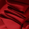 thumbnail image 4 of WREESH Women's Rib Knit Henley Crop Tops Solid Color Button Round Neck Short Sleeved T-Shirts Red, 4 of 9