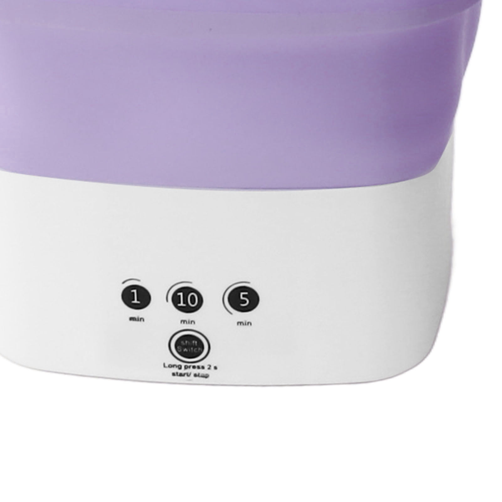 Riousery Portable Washing Machine, Foldable Mini Small Portable Washer 10.6x10.2in / 27x26cm with Spin Dry for Apartment, RV, Travel, Purple
