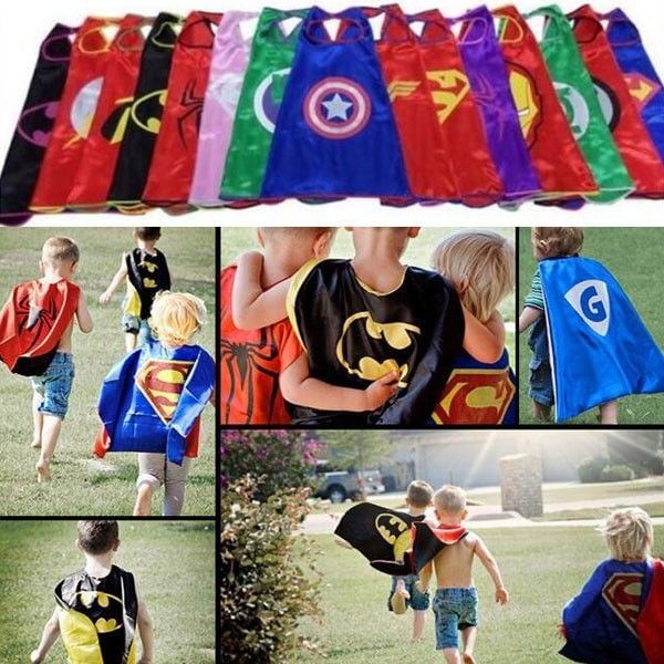 Halloween Costume Superhero Darth Vader Cape and Mask for Kids Unisex Boy Girl
