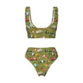 thumbnail image 5 of Daiia Transportation Prints Women's Bikini Set Two Piece Swimsuit High Waisted Bikini Adjustable Straps Bikini Perfect for Beach, Pool, and Summer Vacation-, 5 of 9