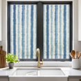 Abstract Blue Stripes Window Privacy Film Rustic Navy Denim Striped ...