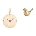 thumbnail image 1 of Reloj de pared,Reloj de pared decorativo para sala de estar,silencioso,Reloj de pared de madera con decoración moderna,Figura de pájaros,Figura de pájaro dorado,decoración del hogar,estatua, 1 of 8