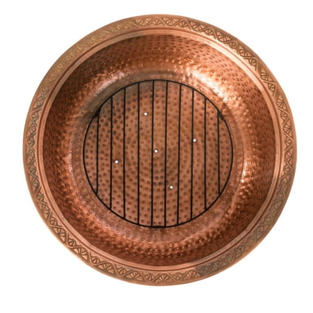Fire Sense - Palermo Wood Burning Fire Pit - Copper