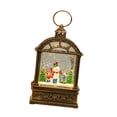 thumbnail image 4 of simhoa Christmas Lantern with Snow Globe Home Decoration Retro Design Illuminated Water Snowman, 4 of 8