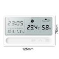 thumbnail image 1 of Higrómetro Termómetro Lcd Reloj Electrónico De Escritorio Medidor De Temperatura Humedad Despertador Higrotermógrafo Digital De Alta Precisión Minnieouse TO005028-00, 1 of 7