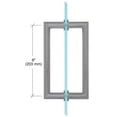 thumbnail image 7 of CRL MT8X8BSC Brushed Satin Chrome 8" MT Series Round Tubing Mitered Corner Back-to-Back Pull Handle, 7 of 7