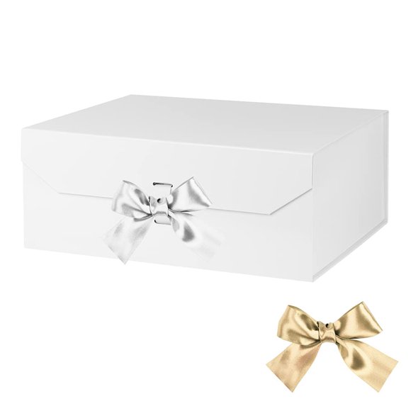 Caja de regalo GoooodGift plegable 33 x 28 x 13 cm con cinta