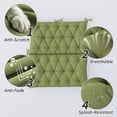 thumbnail image 6 of Pakunoda Porch Swing Cushions 47” X 40” X 5”, 2-3 Seater Bench Cushion with Backrest, Waterproof Replacement Outdoor Cushion with Tie, Light Green, 6 of 6
