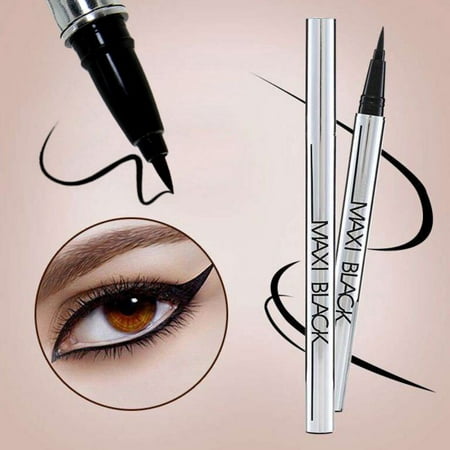 Eyeliner- Best Cruelty Free Waterproof Liquid Eye liner Pen NON Toxic Formula ALL DAY WEAR Gel Felt Tip High Pigment(2
