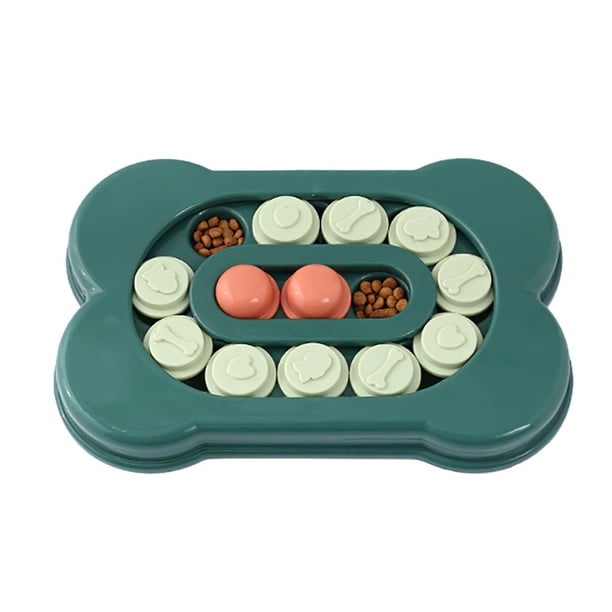 Bandeja De Forrajeo De Pista De Hueso Diseño De Pista Suave Placa De Alimentación De Mascotas Diseño De Espacio De Comida Oculta Cuenco De Perro En Forma De Hueso Juguete Divertido Comedero De Guardurnaity PT001717-01
