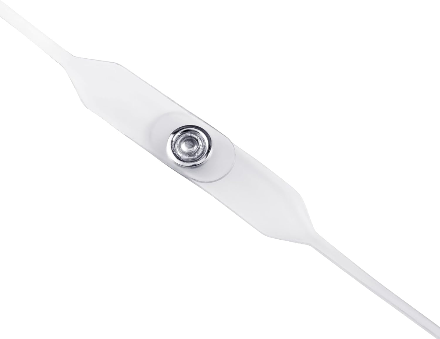 Bulk 100 Pack - Cleanroom Safe Vinyl Lanyard - 37" Frosted Clear ID Badge Holder Strap with Safety Breakaway - Non-Linting, Wipeable, & Sterile Environment Ready by Specialist ID