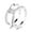 A, variant on TopLLC Rings Round Gemstone Women's Promise Of Two Hearts Engagement Ring, Sterling The ring