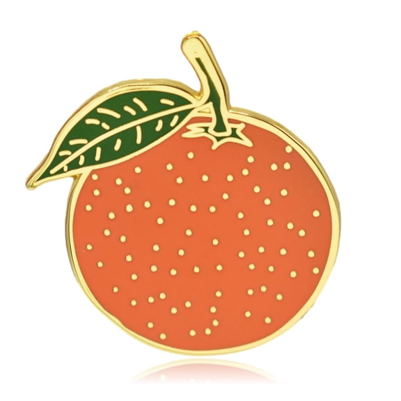 Orange Enamel Pin | Clayton Jewelry Labs