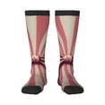 thumbnail image 1 of Fotbe Retro Bow Calcetas Divertidas Estampadas para Hombre y Mujer, Calcetas de Algodón hasta la Rodilla para Caminar, Correr, Enfermería y Embarazo, 1 of 6