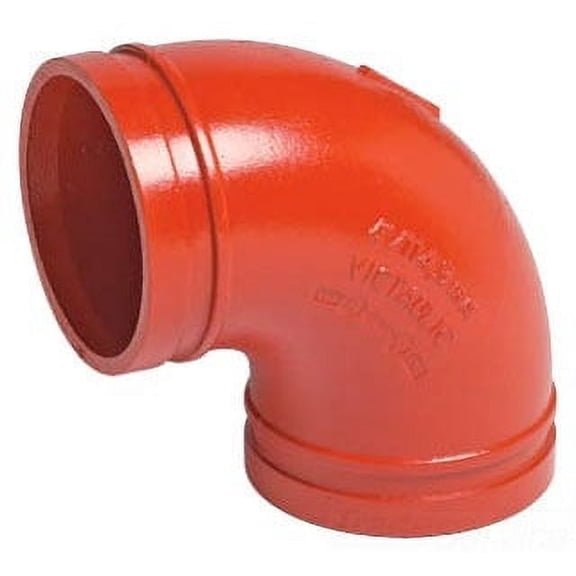 Victaulic F024010P00 010-0 ORANGE ENAMEL 2-12 GRV CARBON STEEL 90 DEGREE ELBOW