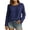 Navy, variant on Fashion Fall Saving Women's Tops Long Sleeve Plus Size Womens Tops Trendy Fall 2025 Pullover Oversized Tshirts for Women My Order My Items