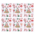 thumbnail image 1 of 6pcs Santa Clause Sticker Christmas Holiday Stickers for Hotel Store Window DecorationF1, 1 of 10