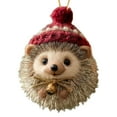 thumbnail image 2 of 4PCS 3.15Inch Woodland Creature Christmas Ornaments,Cozy Forest Animal Acorn Decor,Rustic 2D Acrylic Hanging Figurines for Xmas Tree,Nature-Themed Home Party Décor for Animal Lovers & Families, 2 of 4
