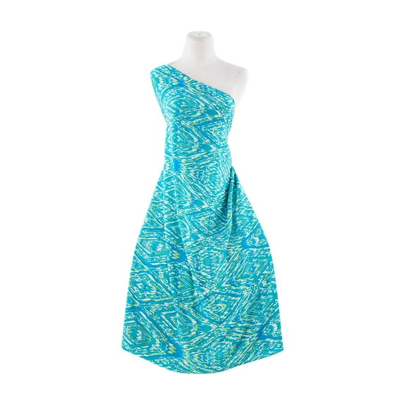 Zelouf Skylar Rayon Crepe Print  , Sewing, DIY, Crafts Fabric by the Yard, 417 Jade/lime, 3 Yard