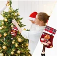 thumbnail image 2 of Calcetín navideño para regalos con diseño de venado - Talla mediana (23x16 cm) - Decoración perfecta para árbol de Navidad, 2 of 7