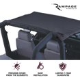 thumbnail image 2 of Rampage Products California Brief Soft Top Para Jeep Wrangler Tj | Vinilo Diamante Negro | 93335 | Compatible Con Jeep Wrangler Tj 1997-2006., 2 of 4