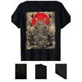 thumbnail image 1 of Men'S Samurai Warrior Graphic T Shirt 100% Cotton, 1 of 5