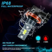 For Ford FOCUS 2012-2018 LED Headlight Bulbs,H1 High Beam+H11 Low Beam+H11 LED Fog Light Bulbs,6pcs