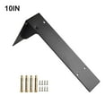 thumbnail image 1 of Heavy Duty Mantel Brackets, Large Metal Shelf Wall Mounted Floating Triangle Hand Welded Countertop Holder Load 250Kg, 1 of 9