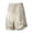 (Fashion 77)Beige, variant on Aimik Versatile Shorts for Men Contrast Drawstring Patch Design Mens Casual Shorts Summer Comfort Shorts for Lounge or Street