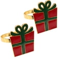 thumbnail image 2 of Dream Lifestyle 2Pcs Napkin Buttons Decorative Reusable Christmas Napkin Ring Holders Dining Room Decor Daily Use, 2 of 8