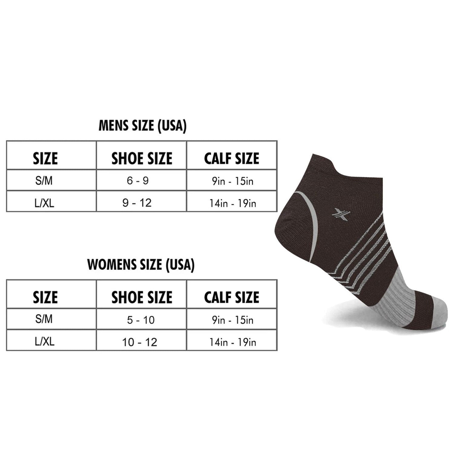 Extreme Fit Men's and Women's Breathable Running Ankle Compression Socks, Multicolor (6 Piece)