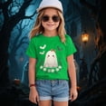 thumbnail image 2 of mgoYE Kids Short Sleeve Shirt Shirt for Girls Western Shirt Cowgirl Tshirts Tee Gift Graphic Tees Tops(Green,13-14 Years), 2 of 5