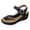 Navy, variant on Rokment Sparkly Rhinestones Orthopedic Flip Flops Walking Sandals for Women Comfortable Leather Arch Support Platform Wedge Dressy Summer Shoes Black Size 6