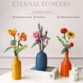thumbnail image 4 of Modelo de ramo de flores artificiales para niños, juego de construcción de bloques de construcción en 3D, juguete para ensamblar flores para decoraciones del hogar, 4 of 9