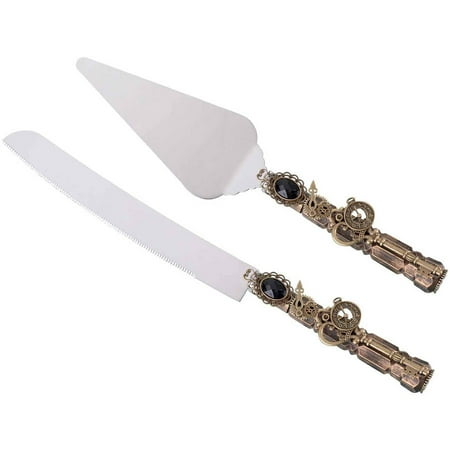 Wallace Rose Dinner Knife - Lillian Rose Steampunk Knife and Server Set