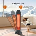 thumbnail image 4 of EastVita Outdoor Infrared Heaters for Patio, Electric 3 Heat Levels Patio Heater(750W/1500W), 1500W Portable Patio Heater, Remote Control & 24 Timer, Large Heaters, 4 of 6