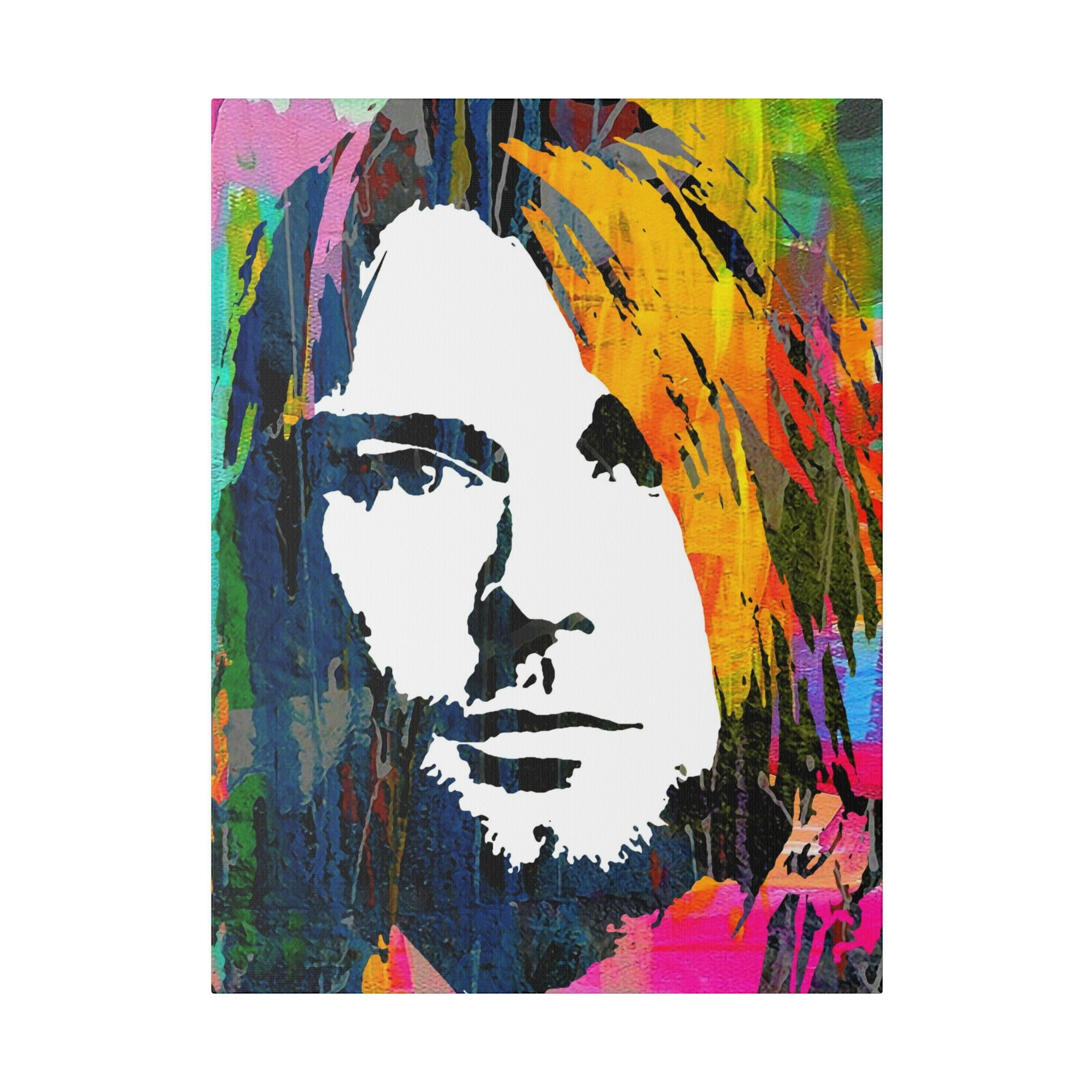Kurt Cobain Nirvana Canvas Wall Art Pop Art by Stephen Chambers