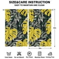 thumbnail image 2 of Aloha Summer Theme Kitchen Curtains Set of 2, 52x84 Inch Retro Palm Leaf Print Semi-Sheer Tier Curtains for Farmhouse or Bathroom, 2 of 2