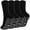 Black, variant on Non Slip Grip Socks for Men – LOFIR 4 Pairs Unisex Grippy Socks with Grippers, Non Skid Crew Socks for Men Women, Elderly Seniors Hospital Home Nursing, Size 13-15